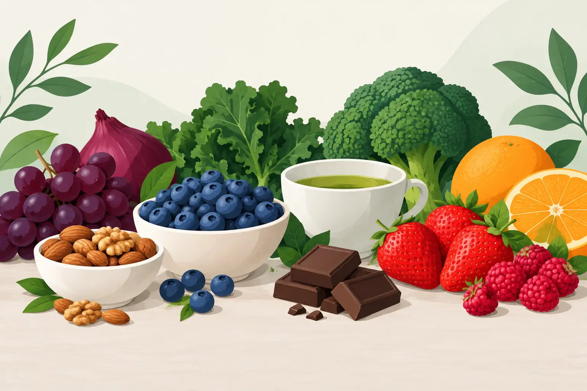 Matvarer med naturlige flavonoider i hverdagen